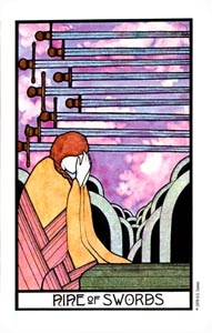Zwaarden Negen (Aquarian-deck)