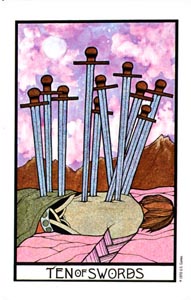 Zwaarden Tien (Aquarian-deck)