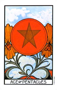 Pentakels Aas (Aquarian-deck)