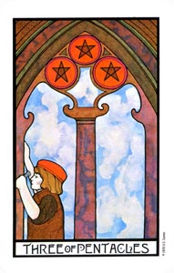 Pentakels Drie (Aquarian-deck)