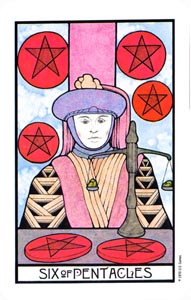 Pentakels Zes (Aquarian-deck)