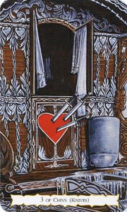 Zwaarden Drie (Buckland Romani-deck)