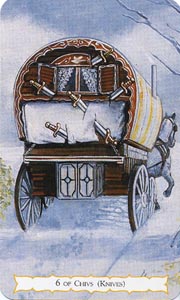 Zwaarden Zes (Buckland Romani-deck)