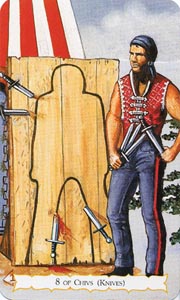 Zwaarden Acht (Buckland Romani-deck)