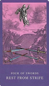 Zwaarden Vier (Dion Fortune-deck)