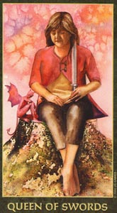 Koningin van Zwaarden (Forest Folklore-deck)
