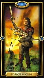 Zwaarden Vijf (Gilded-deck)