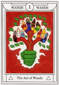 Staven Aas (Golden Dawn Magical-deck)