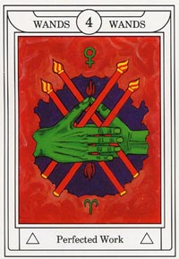 Staven Vier (Golden Dawn Magical-deck)