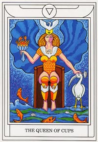 Koningin van Kelken (Golden Dawn Magical-deck)