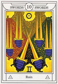 Zwaarden Tien (Golden Dawn Magical-deck)