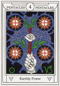 Pentakels Vier (Golden Dawn Magical-deck)