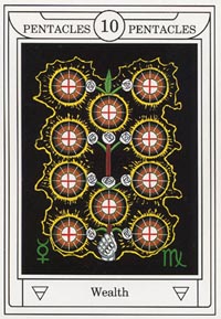 Pentakels Tien (Golden Dawn Magical-deck)