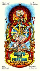 Het rad van fortuin (I Tarocchie delle Stelle-deck)