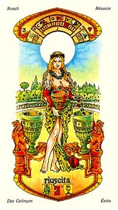 Kelken Drie (I Tarocchie delle Stelle-deck)
