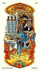 Zwaarden Vier (I Tarocchie delle Stelle-deck)
