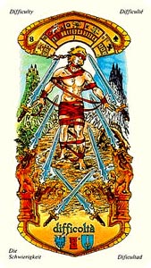 Zwaarden Acht (I Tarocchie delle Stelle-deck)
