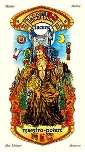 Koning van Pentakels (I Tarocchie delle Stelle-deck)