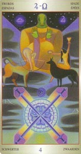 Zwaarden Vier (Lovers Path-deck)