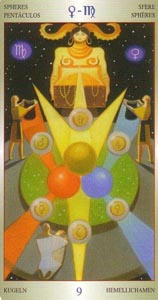 Pentakels Negen (Lovers Path-deck)