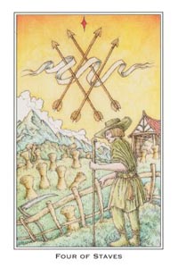 Staven Vier (Medieval Enchantment-deck)