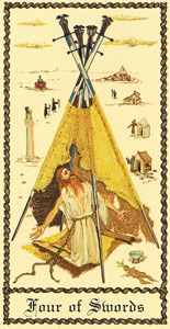 Zwaarden Vier (Medieval Scapini-deck)