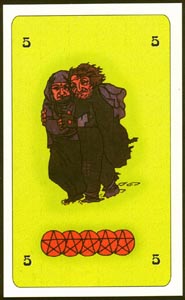 Pentakels Vijf (Mystery Of Egypt-deck)