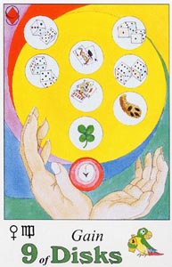 Pentakels Negen (Parrott-deck)