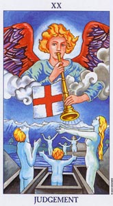 Het Oordeel (Radiant Rider-Waite-deck)