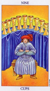 Kelken Negen (Radiant Rider-Waite-deck)