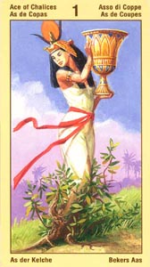 Kelken Aas (Ramses Tarot Of Eternity-deck)