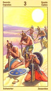 Zwaarden Drie (Ramses Tarot Of Eternity-deck)