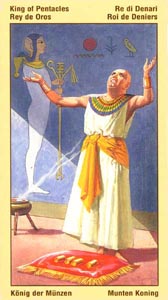 Koning van Pentakels (Ramses Tarot Of Eternity-deck)