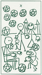 Pentakels Tien (Stick Figure-deck)