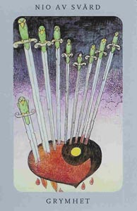 Zwaarden Negen (Swedish Witch-deck)
