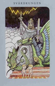 Koning van Zwaarden (Swedish Witch-deck)