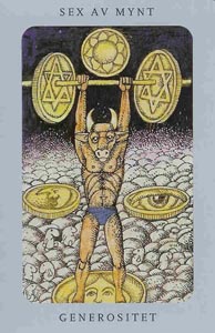 Pentakels Zes (Swedish Witch-deck)