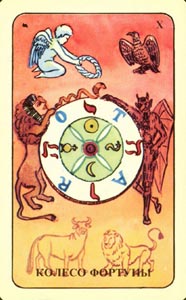 Het rad van fortuin (Tarot 93-deck)