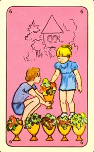 Kelken Zes (Tarot 93-deck)