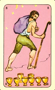 Kelken Acht (Tarot 93-deck)