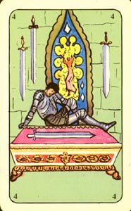 Zwaarden Vier (Tarot 93-deck)
