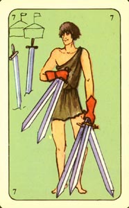 Zwaarden Zeven (Tarot 93-deck)