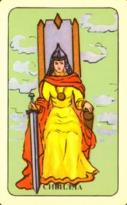 Koningin van Zwaarden (Tarot 93-deck)